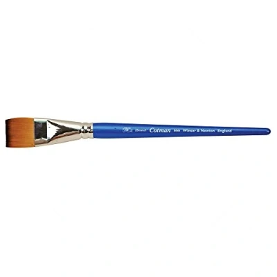Abbildung von Winsor &amp; Newton 5306125 Cotman Aquarell Synthetikhaar Pinsel 666 Ein Strich Pinsel, langer Stiel mit exzellenter Sprungkraft, Farbtragekraft und Punktgenauigkeit 1 &quot; 25 mm