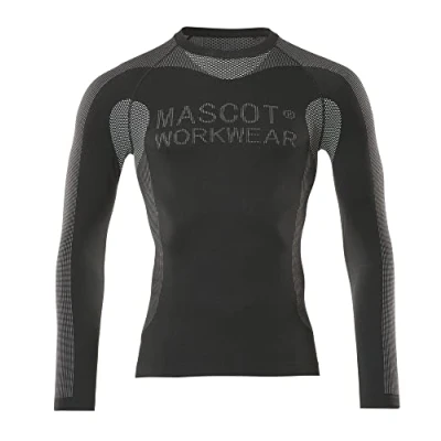 Abbildung von MASCOT 50563 936 09, Hemd, Mann, Schwarz, M, Elastan, Polyamid, Polyester, 170 g/m²