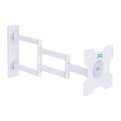 Abbildung von DQ WALL SUPPORT TV Wandhalterung mit 700 mm Extra Langem Gelenkarm für 27 55 Zoll LCD/LED/LEDF Fernseher Flachbildschirme bis 25 kg, 180 Drehbare, 360 Rotierbare Halterung (Weiß)