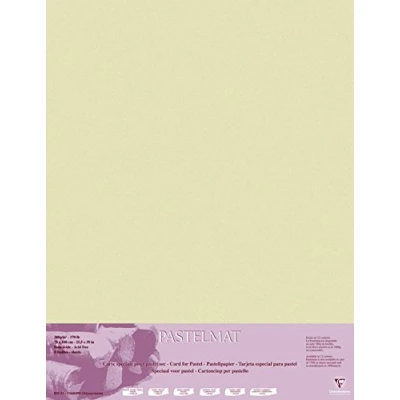 Abbildung von Clairefontaine 96162C Packung (mit 5 Zeichenbögen Pastelmat, 70 x 100 cm, 360 g, ideal für Trockentechniken und Pastell) sand