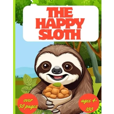 Abbildung von The Happy Sloth Coloring Book: Book for all lovers ages (Pencils and Crayons up! ages)