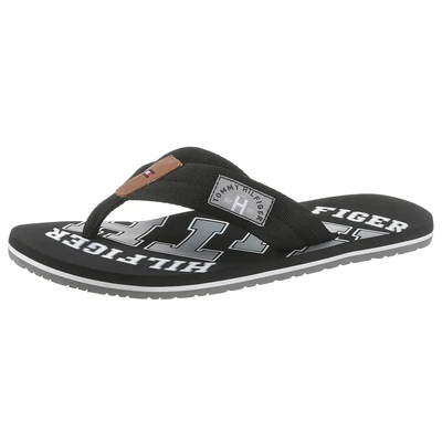 Abbildung von Tommy Hilfiger Herren Zehentrenner, Herren, Größe: 48, Black Schuhe