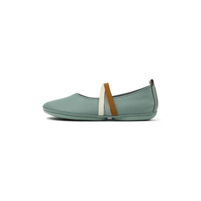 Abbildung von Camper Damen Right Nina K201665 Ballerina, Mittelgrün 008 TWS, 41 EU