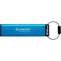 Abbildung von Kingston IronKey Keypad 200 Typ C Hardware verschlüsselter USB Stick FIPS 140 3 Level (ausstehend) mit XTS AES 256 Bit Verschlüsselung IKKP200C/512GB
