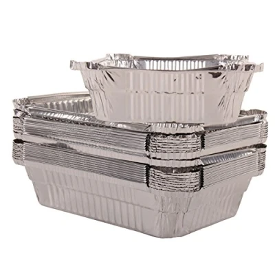 Abbildung von intergrill Grillschale 800 Aluschalen 20 Stück 17 x 11 5cm, Aluminium