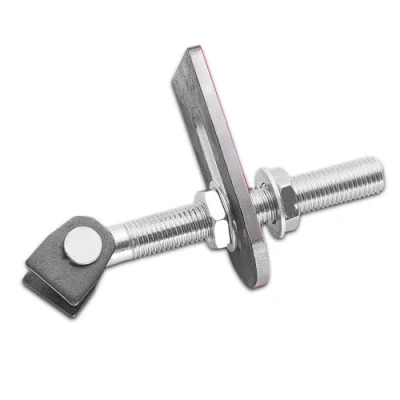 Abbildung von SOTECH 2 x Torangel verstellbar M20 190 mm mit Anschweißlaschen Torbeschlag Stahl Torband Stahltor Scharnier