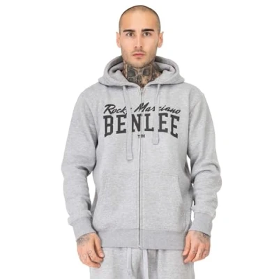 Abbildung von Benlee Kapuzen MIT Normale Passform Vitalino Sweatjacke, Herren, Größe: 3XL, Marl grey black
