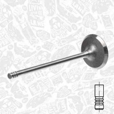 Abbildung von ET ENGINETEAM VI0071 Einlaßventil 31,2mm Einlassseite Ventilschaft verchromt OPEL: Corsa C Schrägheck, Meriva A, Astra F CC, SAAB: 9 3 Kombi