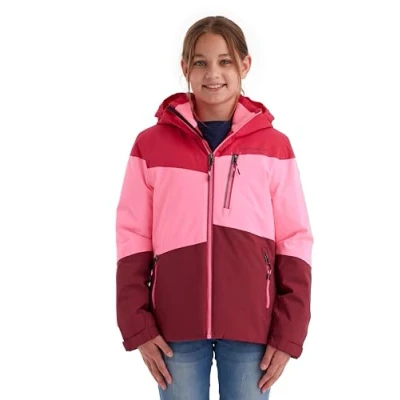 Abbildung von killtec Mädchen Funktionsjacke mit Kapuze und Schneefang/Outdoorjacke ist wasserdicht KOW 170 GRLS JCKT, pink, 116, 40927 000