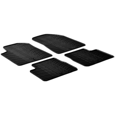 Abbildung von Gledring 0342 Fußmattensatz Gummi vorne und hinten 4 schwarz 750mm 550mm ALFA ROMEO: Giulietta Schrägheck