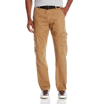 Abbildung von Wrangler Authentics Herren Cargohose aus Twill mit lockerer Passform, Schwarzer Köper, 40W / 32L