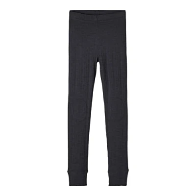 Abbildung von Name it Nkmwang Needl Longjohn Solid Stoffhose für Kinder, Größe: 134/140, Dark grey
