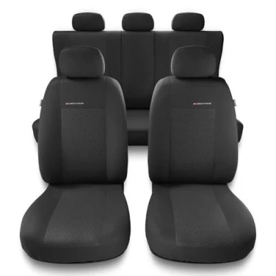 Abbildung von Mossa Universal Sitzbezüge Auto kompatibel mit Mitsubishi Lancer V, VI, VII, VIII, IX (1988 2016) Autositzbezüge Schonbezüge für Autositze UNE 3