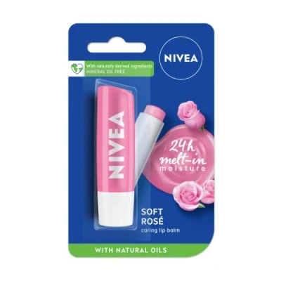 Abbildung von Nivea Lip Soft Rose Blisterpackung