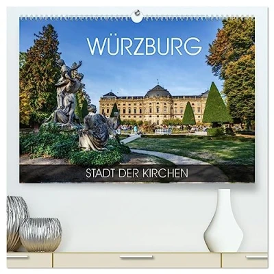 Abbildung von Würzburg Stadt der Kirchen (hochwertiger Premium Wandkalender 2025 DIN A2 quer), Kunstdruck in Hochglanz