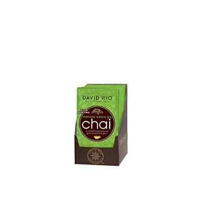 Abbildung von David Rio Tortoise Green Tea Chai Tea, Display mit12 Tassenportionen 336g (12x 28g)