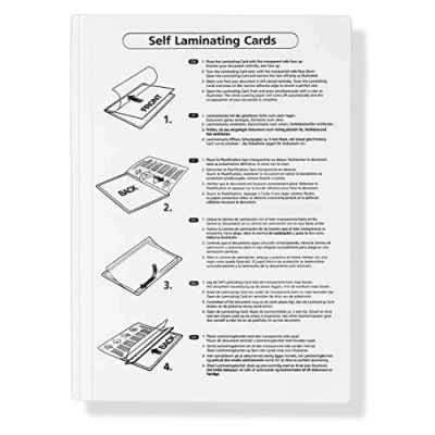 Abbildung von Kaltlaminiertaschen selbstklebend, Laminierfolien aus PET zum Versiegeln und Schützen von Fotos, Speisekarten etc. ohne Laminiergerät, 20er Set, je 160 mm x 222 für A5, transparent