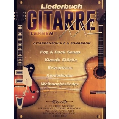 Abbildung von Gitarre Lernen XXL Gitarrenschule &amp; Songbook. Mit QR Codes zu Videos und Audiodateien.: Pop, Rock, Weihnachtslieder uvm. Für Gesang arrangiert.