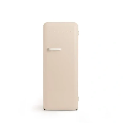 Abbildung von CREATE / RETRO FRIDGE 150 OFF WHITE/Kühlschrank mit Gefrierfach 281L in Sand, Griff Cremeweiß 102W, niedriger Energieverbrauch, 150cm, 3 Ablagen, Temperaturregelung,60x60x150cm