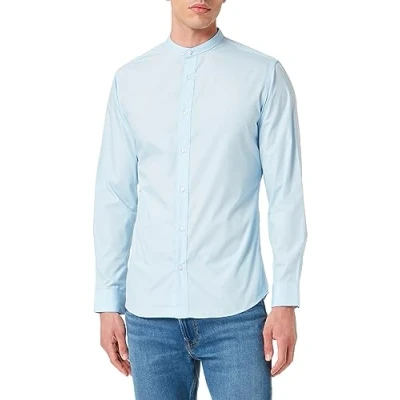 Abbildung von JACK &amp; JONES Damen JJJOE Shirt LS Plain Mao Hemd, Cashmere Blue, S
