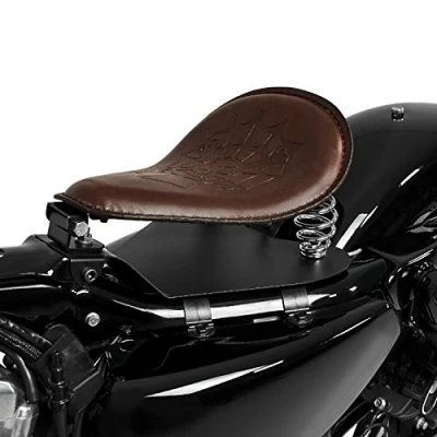 Abbildung von Solo Sitz mit Grundplatte Craftride SG6 braun für Yamaha XVS 1100 A Drag Star Classic/Drag Star, 1300 Midnight Star/Custom, 650 950