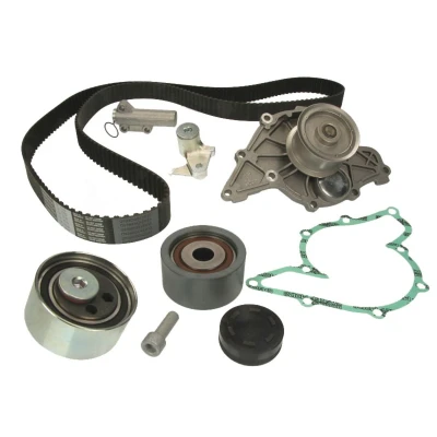Abbildung von CONTITECH CT1015WP1 Wasserpumpe + Zahnriemensatz mit Spanndämpfer, Spannrolle 207 AUDI: Allroad C5, A8 D2, A4 B6 Avant