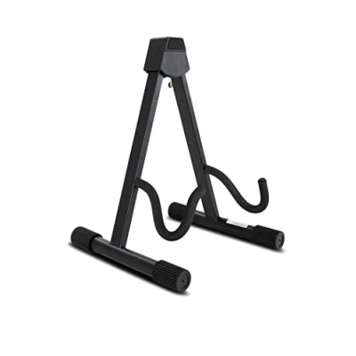 Abbildung von BSX 518104 A Style Gitarrenständer (43 cm hoch, Breite verstellbar) für E Gitarre/E Bass
