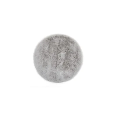 Abbildung von LUXOR living Sitzkissen Coste Kunstfell Stuhlauflage als Deko Wohnzimmer oder Stuhlkissen gemütliches Stuhl Dekokissen 40 x cm rund grau 1 Stück