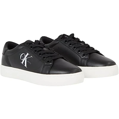 Abbildung von Calvin Klein Jeans Classic Cupsole Laceup Sneaker low, Damen, Größe: 40, Black/bright white Schuhe
