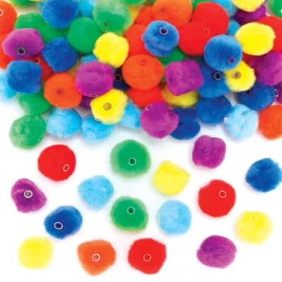 Abbildung von Baker Ross FE324 Perlen zum Auffädeln, Regenbogenfarben, 105 Stück, mehrfarbig, Verzierungen für Kinderschmuckherstellung, Kunsthandwerk und Bastelaktivitäten, Bastelmaterial Schultüten