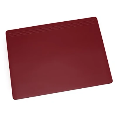 Abbildung von Läufer 32604 Matton Schreibtischunterlage 40x60 cm, rot, rutschfeste Schreibunterlage für besonders hohen Schreibkomfort, elegantes Zubehör Schreibtisch, samtige Unterseite