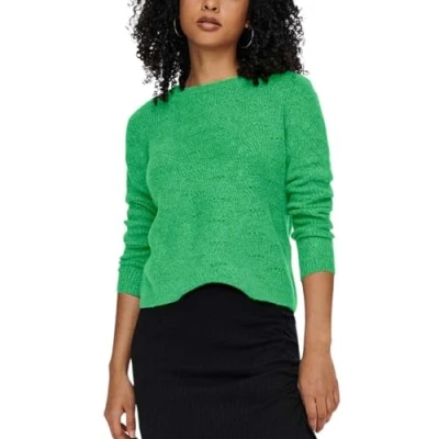 Abbildung von ONLY Damen ONLLOLLI L/S KNT NOOS Pullover, Island Green/Detail:Melange, XS