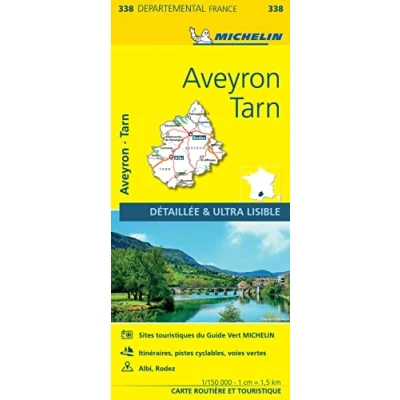 Abbildung von Michelin Causses Cevennen: Straßen und Tourismuskarte 1:150.000 (MICHELIN Localkarten)