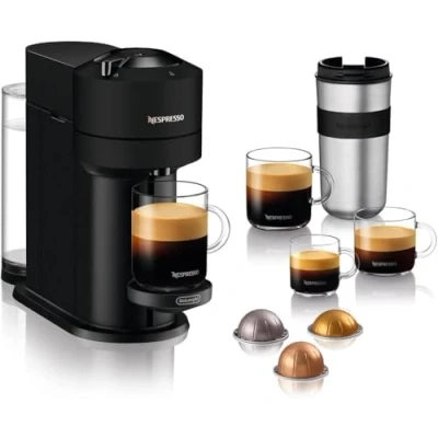 Abbildung von Nespresso Vertuo Next ENV120.BM Maschine mit Kapseln Matt Schwarz