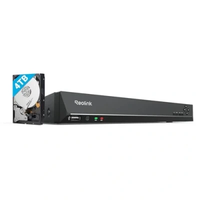 Abbildung von Reolink 16CH 4K PoE NVR Überwachungssystem Rekorder mit 4TB Festplatte Videoüberwachung für IP Kamera Haus, Innen, Außen Sicherheit. Unterstützt 16MP/12MP/4K/5MP/4MP HD Kameras, RLN16 410