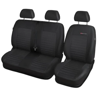 Abbildung von Mossa Maßgeschneiderte Sitzbezüge Auto kompatibel mit FIAT Ducato III Van (2014 ) Autositzbezüge Schonbezüge für Autositze E4