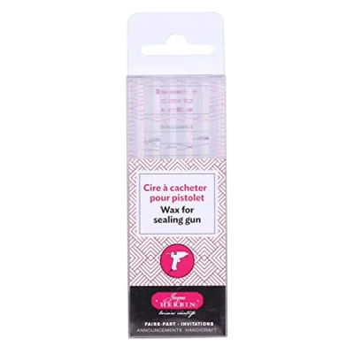 Abbildung von J.Herbin Jacques Herbin 35802T Packung mit 6 Wachsstangen für Pistole, ideal Bastelprojekte und Scrapbooking, weich, 1 Pack, Extraweiß