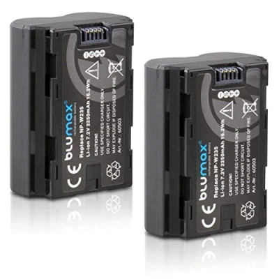 Abbildung von 2X Blumax Akku Ersatz NP W235 2250mAh kompatibel mit Fujifilm X T4 T5 GFX 100S H2 H2S