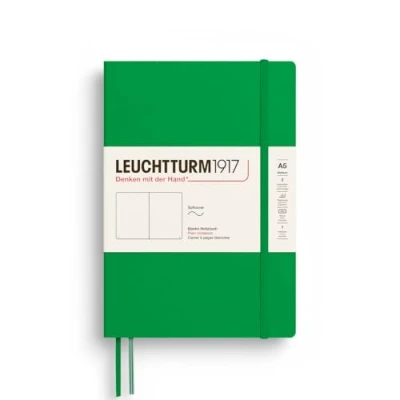 Abbildung von LEUCHTTURM1917 372207 Notizbuch Medium A5, Softcover Schreibbuch, 123 nummerierte Seiten, Spring Leaf, blanko