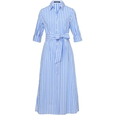 Abbildung von Highmoor Hemdblusenkleid Langes Streifen Kleid