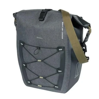 Abbildung von Fahrradtasche Basil Navigator Storm MIK SIDE L 25 31 Liter 46 X 36 21 Cm Schwarz
