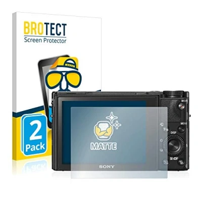 Abbildung von BROTECT Entspiegelungs Schutzfolie für Sony Cyber Shot DSC RX100 VI (2 Stück) Matte Displayschutz Folie, Anti Reflex, Fingerprint