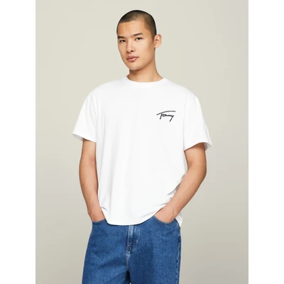 Abbildung von Tommy Jeans Signature TEE Unisex Tshirt basic, Größe: XXL, White
