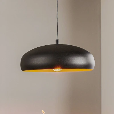 Abbildung von Eglo 94605 Hängeleuchte MOGANO 1 schwarz, kupfer, E27 max. 1X40W Ø40 cm