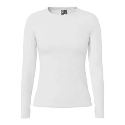 Abbildung von Pieces Pcruka Langarmshirt, Damen, Größe: Medium, Cloud dancer