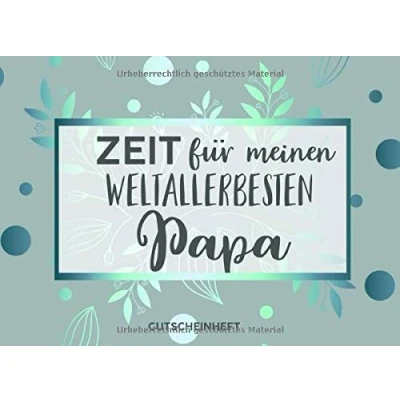 Abbildung von Gutscheinheft Weltbesten Papa: Personalisiertes Gutscheinbuch Vater 50 Gutscheinen zum einlösen: 25 vorgefertigt + selber Ausfüllen und ... Geburtstag, Weihnachten oder Vatertag