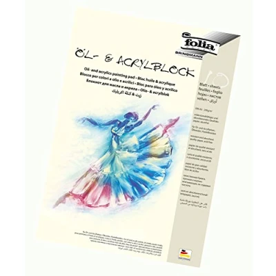 Abbildung von Folia Zeichenpapier Öl Acrylmalblock, 10 Blatt