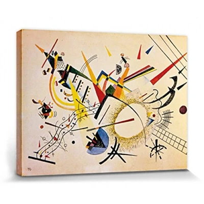 Abbildung von 1art1 Wassily Kandinsky Poster Komposition, 1922 Bilder Leinwand Bild Auf Keilrahmen XXL Wandbild Kunstdruck Als Leinwandbild 40x30 cm