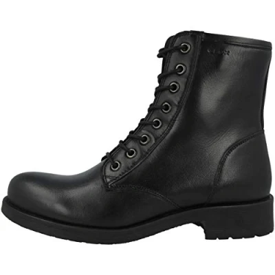 Abbildung von Geox Schnürstiefelette, Damen, Größe: 36, Schwarz Schuhe