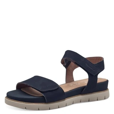 Abbildung von Tamaris Keilsandalette, Damen, Größe: 38, Navy nubuk Schuhe